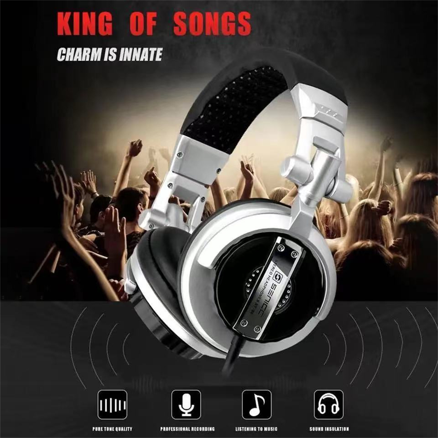 Dj Headphones Professional - GAE-900, высококачественные индивидуальные мониторные наушники, игровая