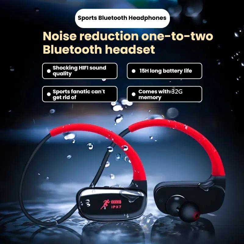 Dj Headphones Professional - Профессиональные Bluetooth-наушники для плавания IPX7, водонепроницаемые