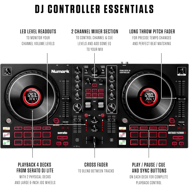 DJ-контроллер с джог-колесами, – обзор и цена Dj Controller With Jog Wheel