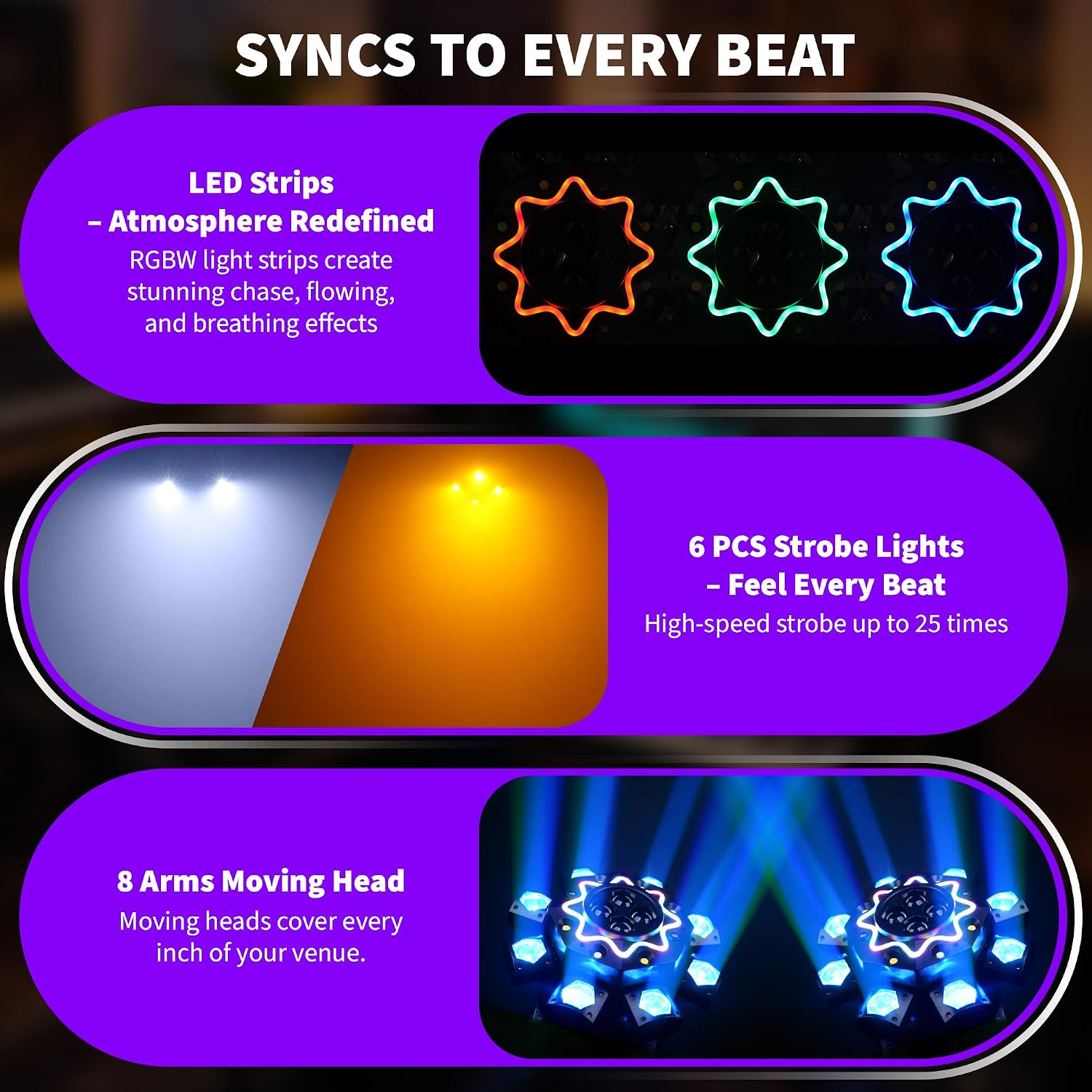Светодиодные диско-прожекторы  – обзор и цена Dj Light Moving Head Stage