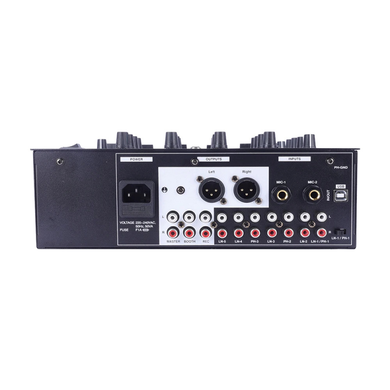 Мини-аудиомикшер ELM402, 4-кан – обзор и цена Dj Mixer 4 Channel Djm