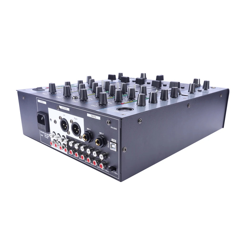 Мини-аудиомикшер ELM402, 4-кан – обзор и цена Dj Mixer 4 Channel Djm