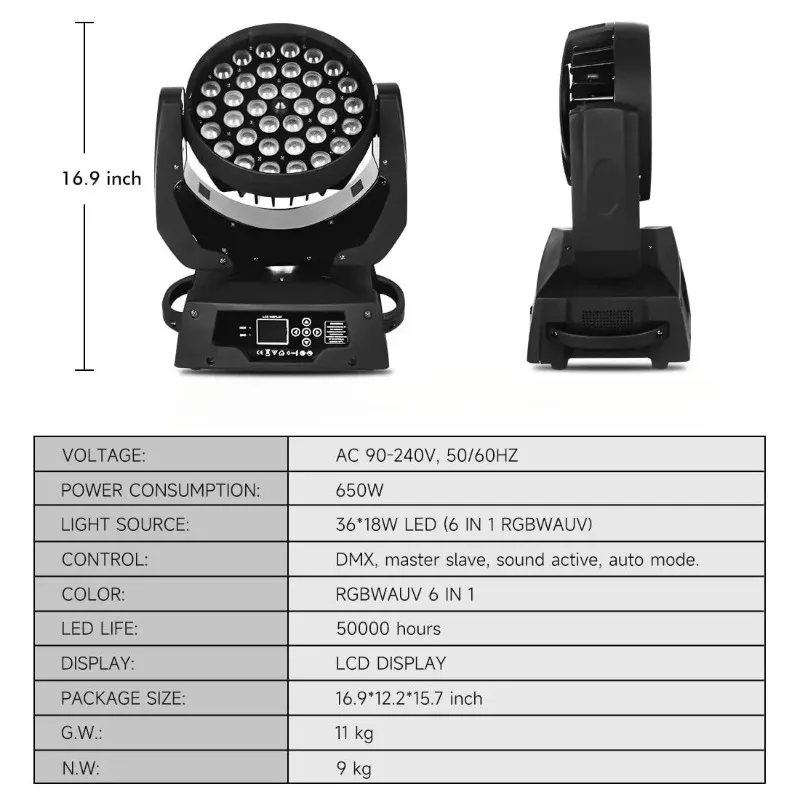 Светодиодный вращающийся проже – обзор и цена Dj Light Moving Head Stage